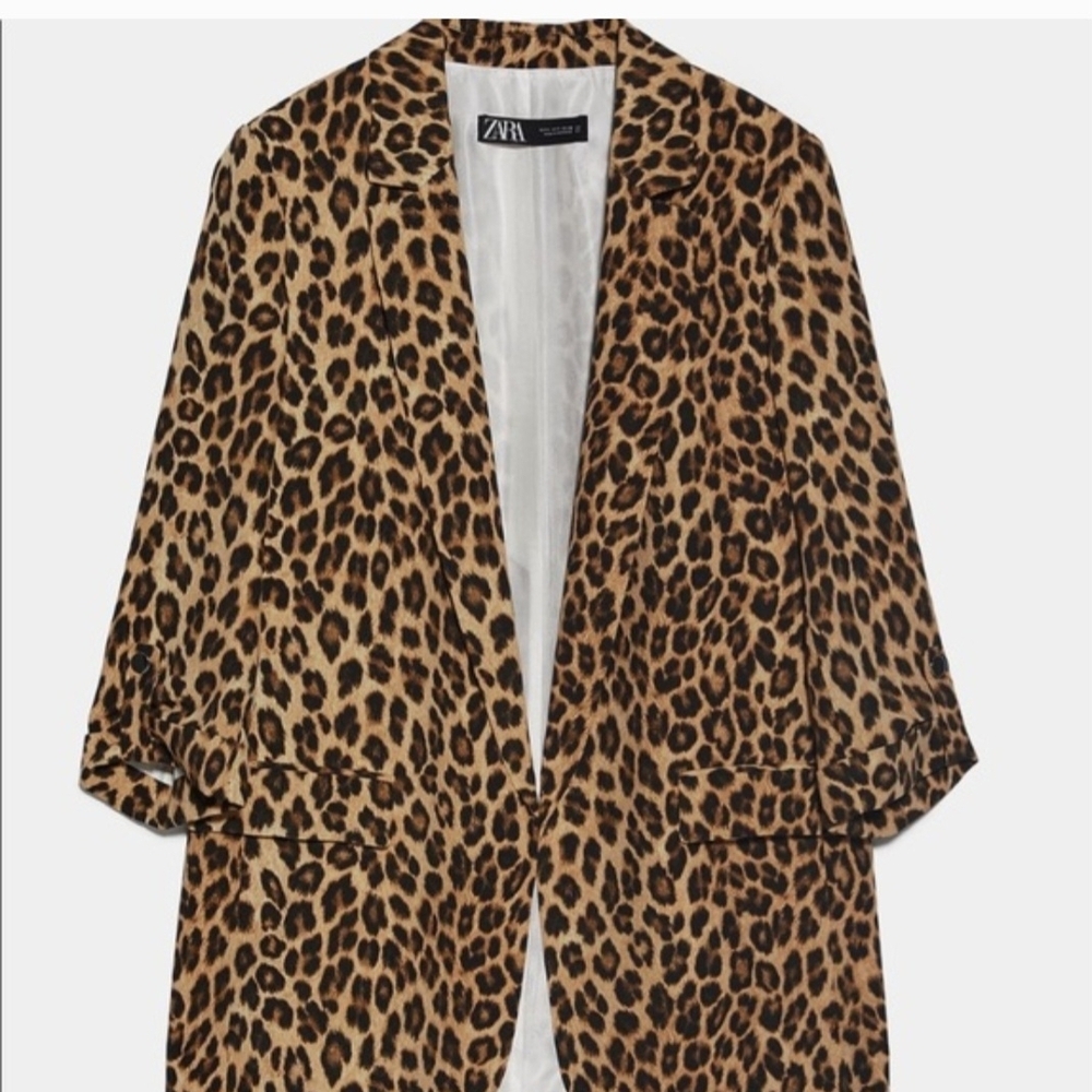 Zara Leopard Print Jacket - Picture 3 of 5